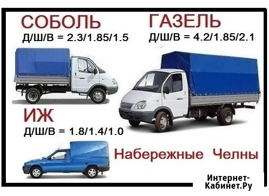 Грузоперевозки газель соболь каблук грузчики Набережные Челны - изображение 1