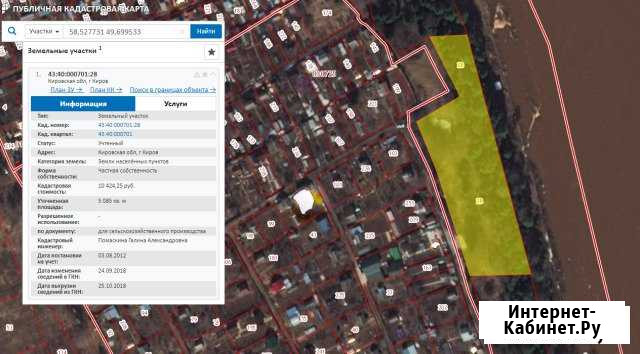 Участок 51 сот. (ИЖС) Киров - изображение 1