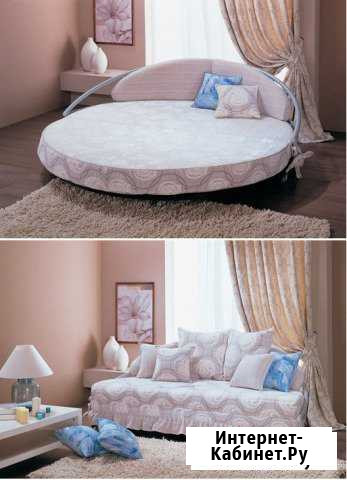 Круглая кровать диван с орт. основанием и матрасом Екатеринбург - изображение 1