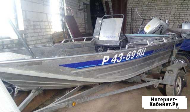 Продам комплект лодка мастер 410 хонда 50 и прицеп Иваново - изображение 1