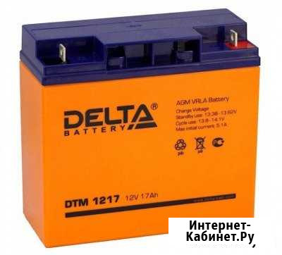 Аккумулятор акб-17 Delta DTM 1217 Екатеринбург - изображение 1