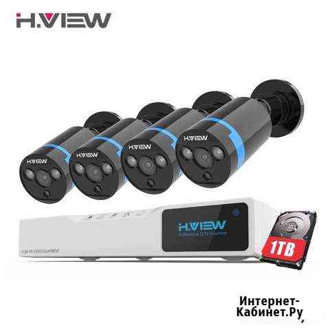 Видеоригистратор с 4мя камерами h-view Тула