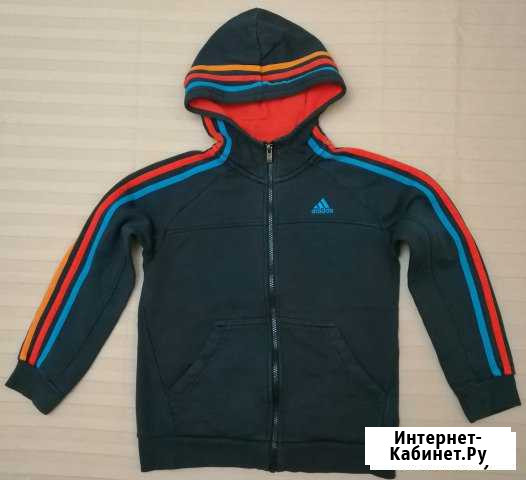 Толстовка adidas с лампасами рост 140 Красноярск - изображение 1