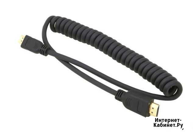 Кабель спиральный hdmi - mini hdmi 0.6м Kamerar Белгород - изображение 1