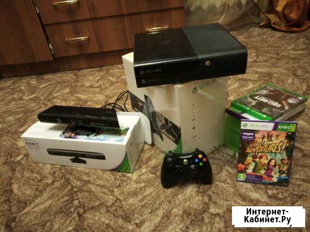 Приставка xbox 360 E, Kinect и 17 игр Нальчик - изображение 1