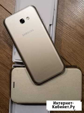 SAMSUNG Galaxy А7 2017золото с оригинальным чехлом Ростов-на-Дону - изображение 1