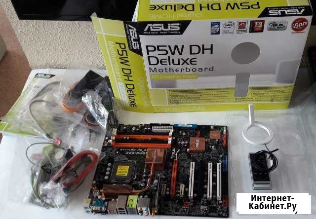 Новая Socket 775 DDR2x4 - Asus P5W DH Deluxe Хабаровск - изображение 1
