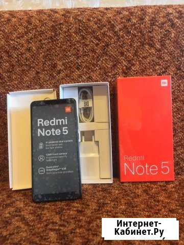 Xiaomi Redmi Note 5 3/32gb black Брянск - изображение 1
