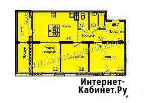 3-к квартира, 63 кв.м., 10/17 эт. Барнаул