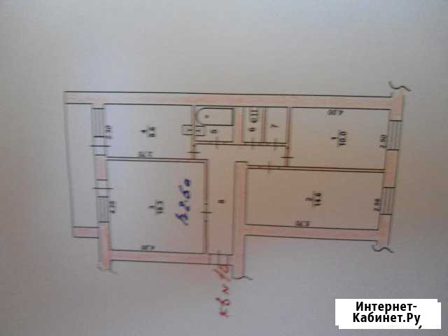 3-к квартира, 65 кв.м., 2/2 эт. Лиски - изображение 1