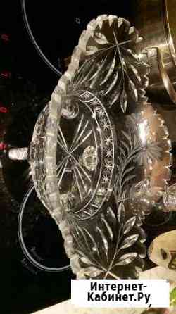 Хрустальная ваза для фруктов Ставрополь