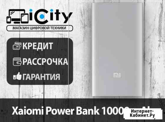 Xiaomi mi Power Bank (2USB) 10000 mAh Silver Хабаровск