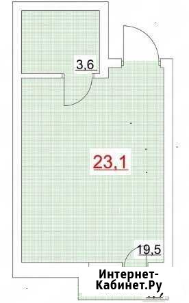 1-к квартира, 23.1 кв.м., 2/3 эт. Новороссийск - изображение 1