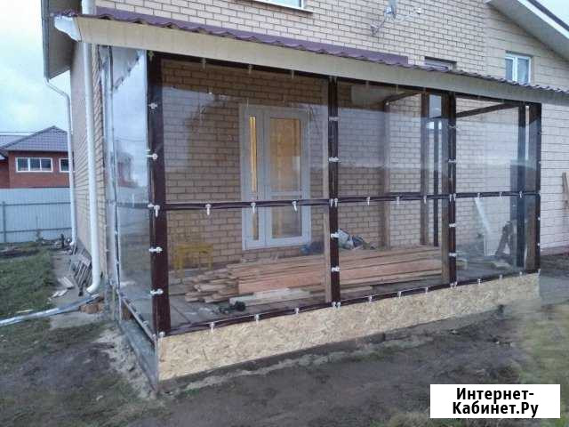 Мягкие окна пвх для домов, беседок и террас Москва - изображение 1