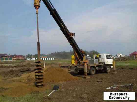 Услуги ямобура, крана 3тонны, опоры, сваи, столбик Иркутск