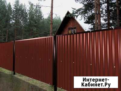 Забор из профлиста и штакетника Химки - изображение 1