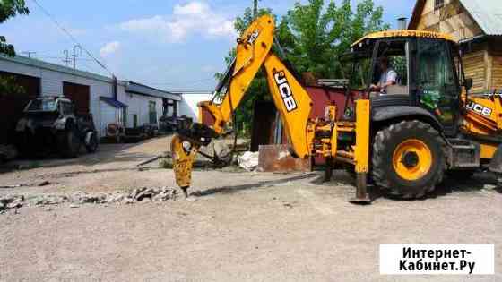 Аренда экскаватора погрузчика jcb с гидромолотом Москва