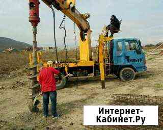 Бурение Свай Автобуровая Бурилка Ямобур Бурмашина Новороссийск