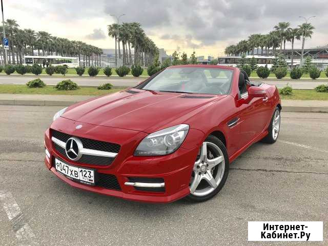 Аренда кабриолета Mercedes SLK 2,5л Сочи - изображение 1