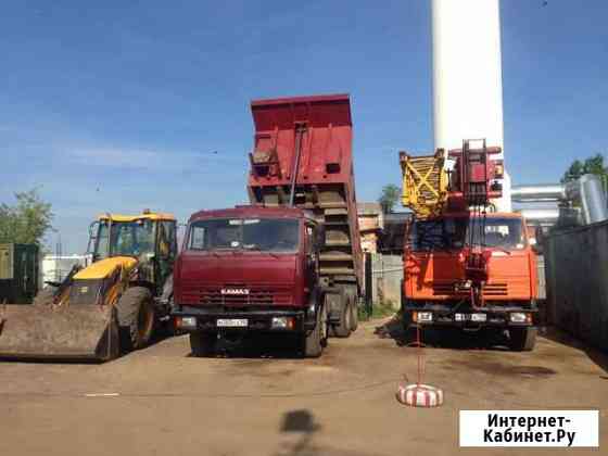 Доставка песка и щебня Автокран Экскаватор-погрузч Подольск