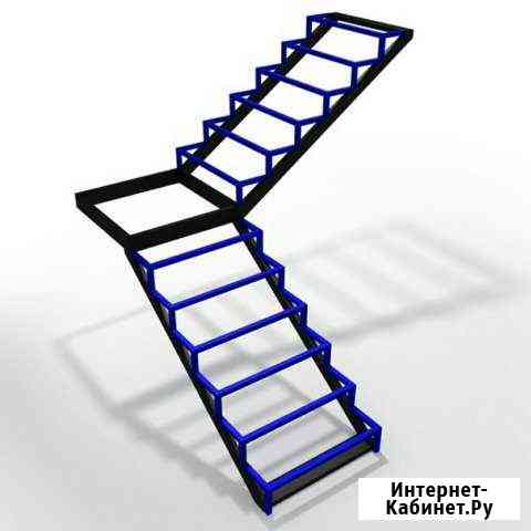 Металлоконструкции (металлокаркасы) лестницы Самара