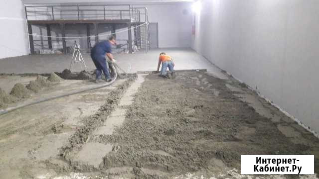 Стяжка пола. Штукатурка стен.Механизированная Старый Оскол - изображение 1