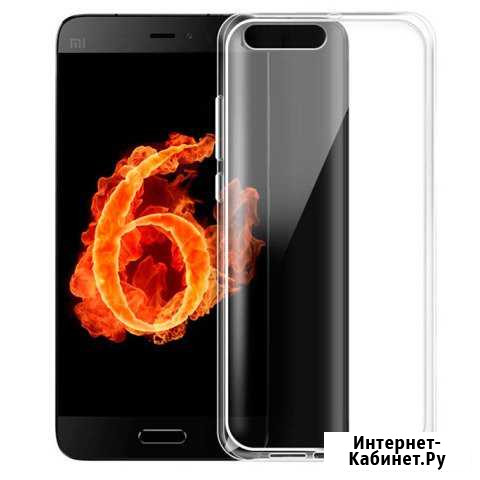 Силиконовая задняя накладка Xiaomi Mi 6 прозрачная Пермь - изображение 1