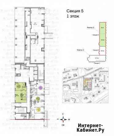 1-к квартира, 50 кв.м., 1/12 эт. Москва