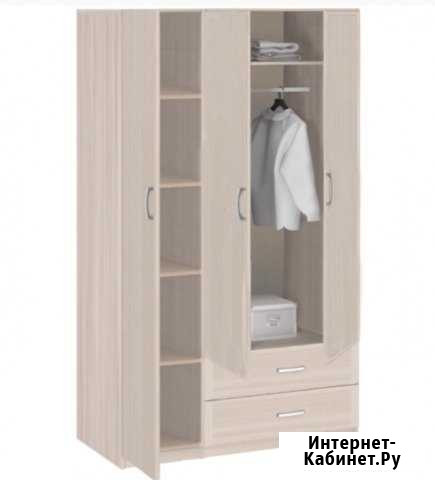 Шкаф 3 х дверный с зеркалом Иваново - изображение 1