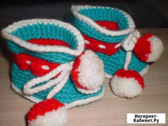 Новые вязанные пинеточки Красноярск - изображение 1