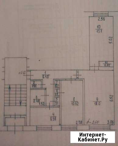 3-к квартира, 53.5 кв.м., 1/2 эт. Новобурейский - изображение 1
