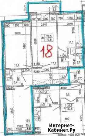 3-к квартира, 80 кв.м., 3/9 эт. Иркутск