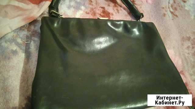 Чёрная винтажная сумка-клатч СССР Челябинск - изображение 1