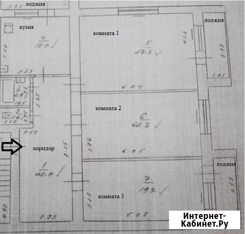 3-к квартира, 107 кв.м., 6/9 эт. Майкоп - изображение 1