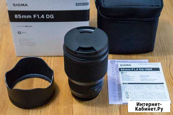 Sigma 85mm F/1.4 DG HSM Art Canon Хабаровск - изображение 1
