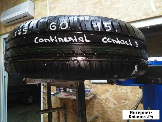 175 60 15 Continental Contact 3,одна летняя шина В Пермь - изображение 1