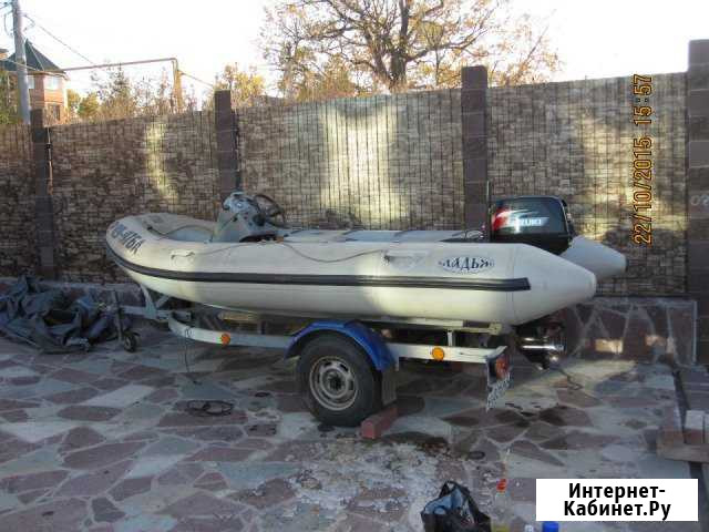 Лодочный прицеп 5м с птс и лодкой RIB 4,8 метра Самара - изображение 1