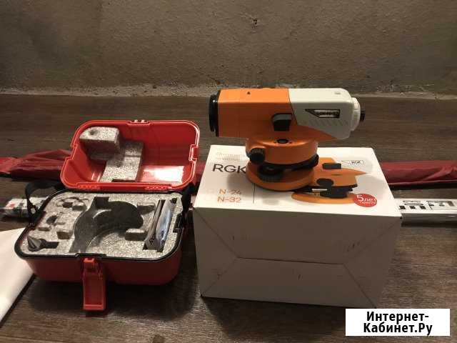 Оптический нивелир RGK N-32 новый с рейкой 4м Воронеж - изображение 1