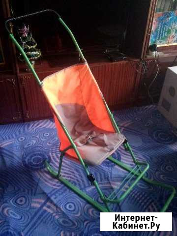 Санки детские складные - 4кг Кемерово - изображение 1