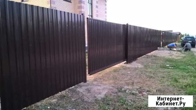 Заборы из Профлиста и Откатные Ворота Смоленск - изображение 1