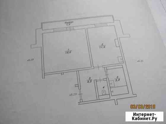 1-к квартира, 40.1 кв.м., 1/9 эт. Новоуральск