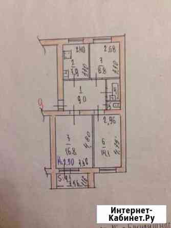 3-к квартира, 59.6 кв.м., 5/5 эт. Алексин