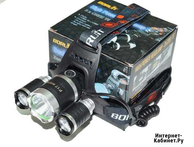 Фонарь налобный F-17 3xcree T6 Краснодар - изображение 1