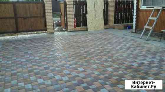 Укладка тротуарной плитки и брусчатки Пермь