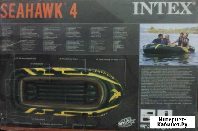 Надувная лодка 68351 intex seahawk 4 новая Жигулевск - изображение 1
