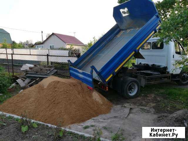 Газель самосвал 1-3куба песок щебень грунт Обнинск - изображение 1