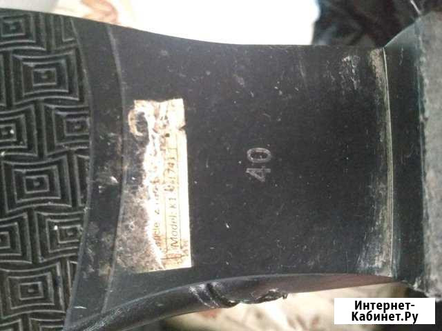 Осенние сапоги 40-41р Омск - изображение 1