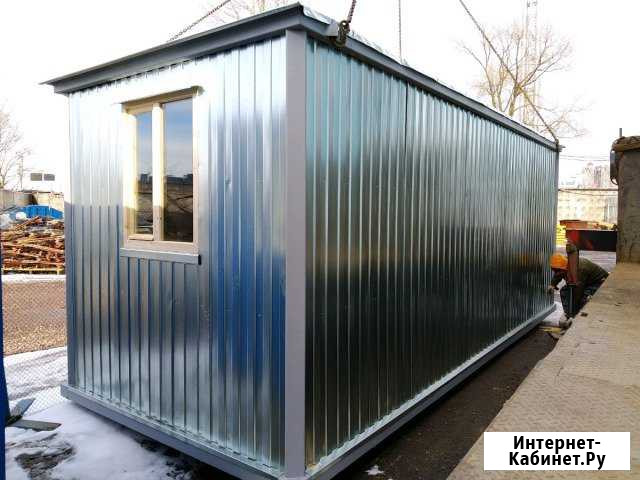 Блок-контейнер новый бк100-1 бытовка металлическая Санкт-Петербург - изображение 1