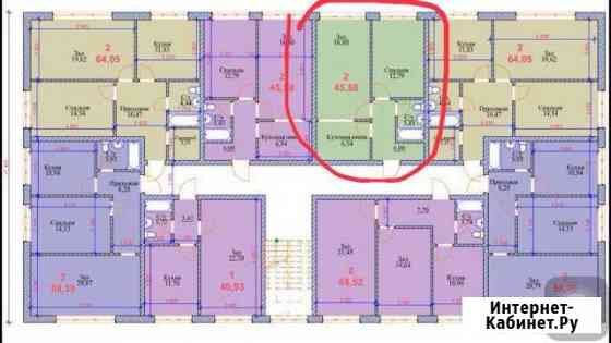 2-к квартира, 45 кв.м., 2/4 эт. Дербент