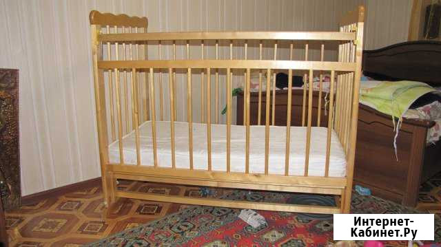 Детская кроватка продольный маятник +подарки Звенигород - изображение 1